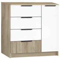 Комод для офиса Modern Komfort 4+1S 88 x 95 x 38см / ДСП / Белый