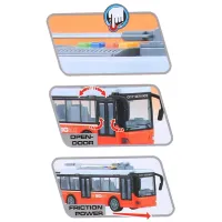 Троллейбус Wenyi Light & Sound Bus WY911B / / Серый Оранжевый photo 4