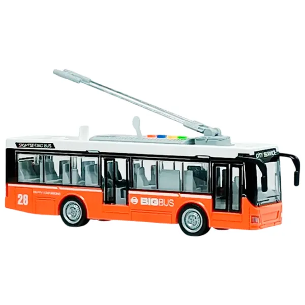 Троллейбус Wenyi Light & Sound Bus WY911B  / / Серый Оранжевый photo 5