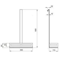 Raft pentru baie Imprese 555-81 Metal / Nichel photo 2