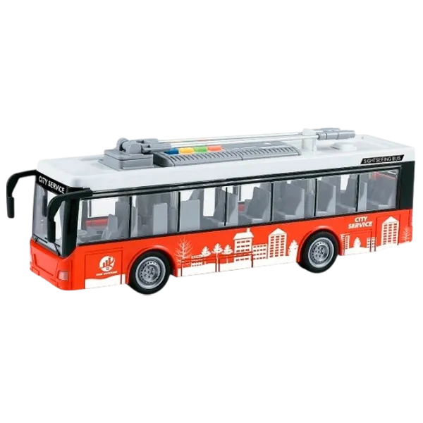 Троллейбус Wenyi Light & Sound Bus WY911A  / / Серый Красный photo 1