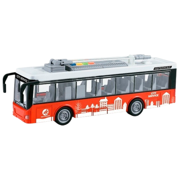 Троллейбус Wenyi Light & Sound Bus WY911A  / / Серый Красный photo 1