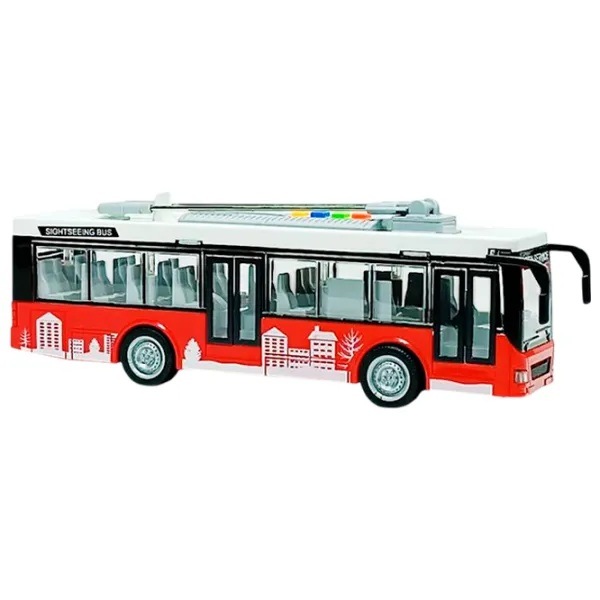 Троллейбус Wenyi Light & Sound Bus WY911A  / / Серый Красный photo 3