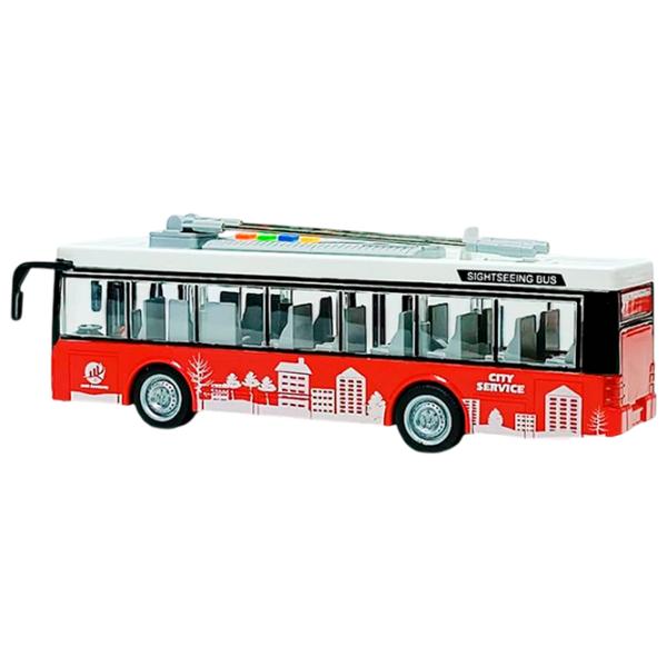 Троллейбус Wenyi Light & Sound Bus WY911A  / / Серый Красный photo 5