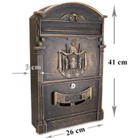 Почтовый ящик 252261 Strend Pro Алюминий / Бронзовый photo 3