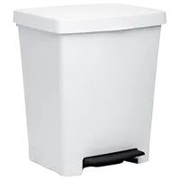 Мусорное ведро Tatay Cubik 23л / Металл / Белый