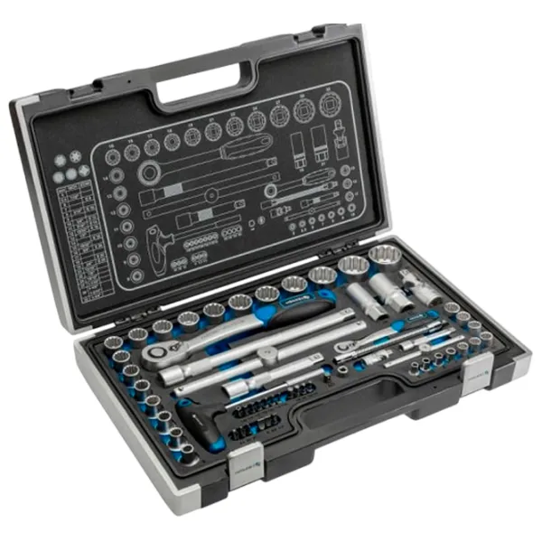 Наборы головок Hoegert HT1R470 Количество в наборе: 60 шт. photo 1