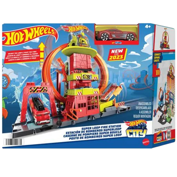 Pistă auto Hot Wheels Stația de pompieri HKX41   / / Multicolor Multicolor photo 1