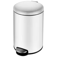 Coș de gunoi Volle 14-03-53W 3l / Inox / White