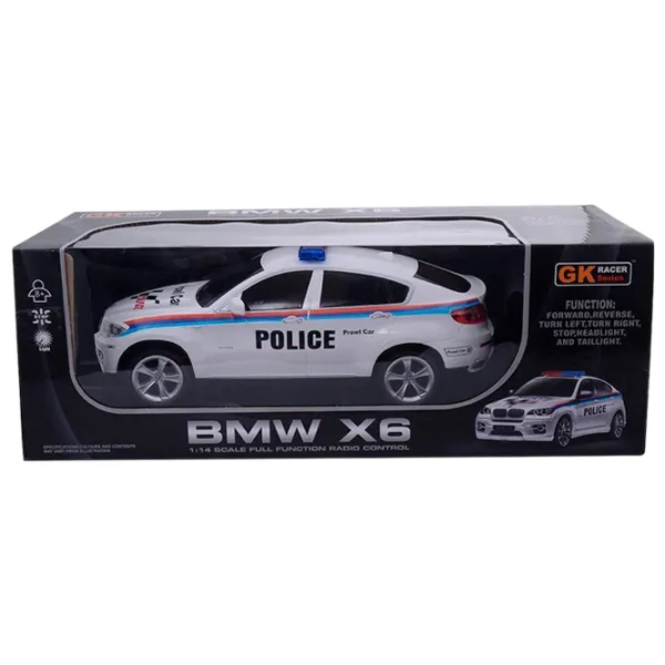 Mașină RC BMW X6 866-1401PB 16 km/h / 2.4 GHz / Red White photo 6