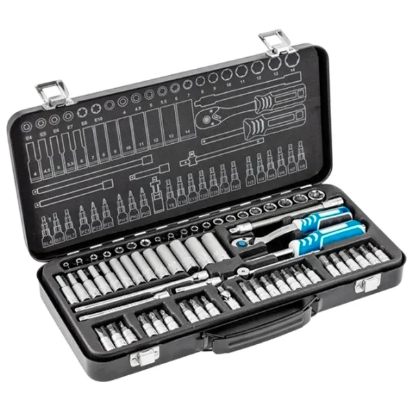 Наборы головок Hoegert HT1R486 Количество в наборе: 63 buc. photo 1 Наборы головок Hoegert HT1R486 Количество в наборе: 63 buc. photo 1