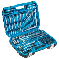 Наборы головок Hoegert HT1R444 Количество в наборе: 222 шт.