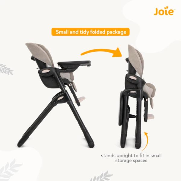 Стульчик для кормления Joie Mimzy Recline Speckled (H1013EASPK000) / 0 месяцев / Серый  photo 7