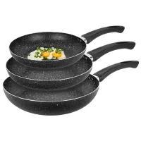 Set de tigăi Tadar Marmara 202428 Universală / 20 cm / Black