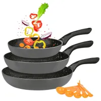 Набор сковородок Tadar Amarantina 202428 Универсальная / 20 см / Серый