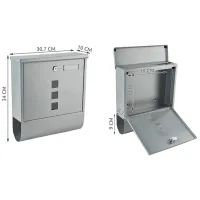 Почтовый ящик 1187 Malatec Металл / Серебряный photo 2