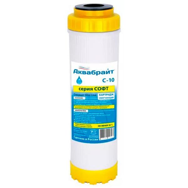 Cartuș filtrant de apă Aquabright С-10 1000 l / 2 l/min photo 1