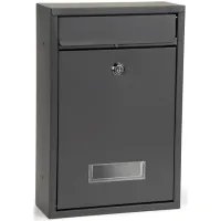 Почтовый ящик HPB006 Modern Home Cталь / Черный photo 2