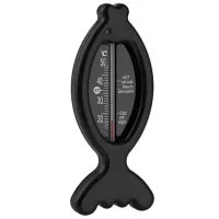 Termometru pentru copii BabyJem Fish  Temperatura apei, camerei / Black