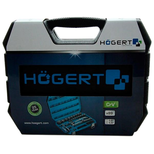 Set chei tubulare cu clichet Hoegert HT1R424 Cantitatea în set: 89 buc. photo 2