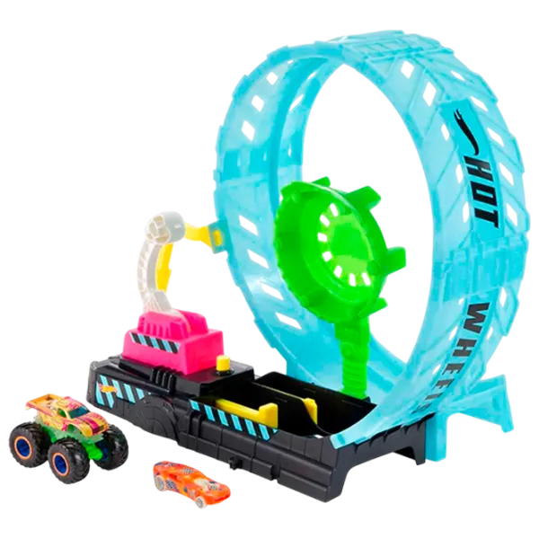 Авто-треки Mattel Monster Truck Glow In The Dark HBN02  / / Разноцветный photo 1