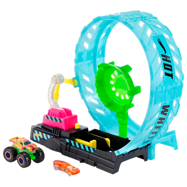 Авто-треки Mattel Monster Truck Glow In The Dark HBN02  / / Разноцветный photo 1