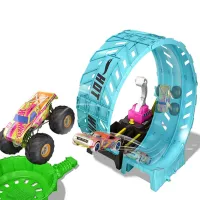 Pistă auto Mattel Monster Truck Glow In The Dark HBN02 / / Multicolor photo 3