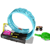Pistă auto Mattel Monster Truck Glow In The Dark HBN02 / / Multicolor photo 5