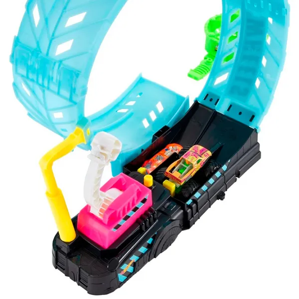 Авто-треки Mattel Monster Truck Glow In The Dark HBN02  / / Разноцветный photo 6