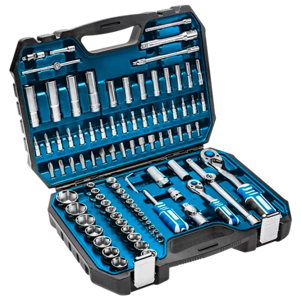 Set chei tubulare cu clichet Hoegert HT1R426 Cantitatea în set: 95 buc. photo 1
