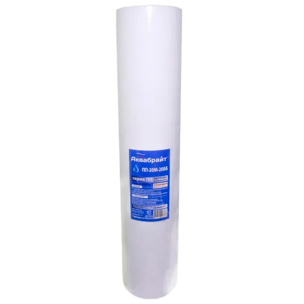 Cartuș filtrant de apă Aquabright ПП-20М-20ББ 40000 l/min / 30 l/min photo 1