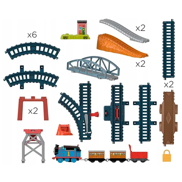 Авто-треки Mattel Fisher Price Thomas&Friends 3in1 Package Pickup HGX64  / / Разноцветный photo 5