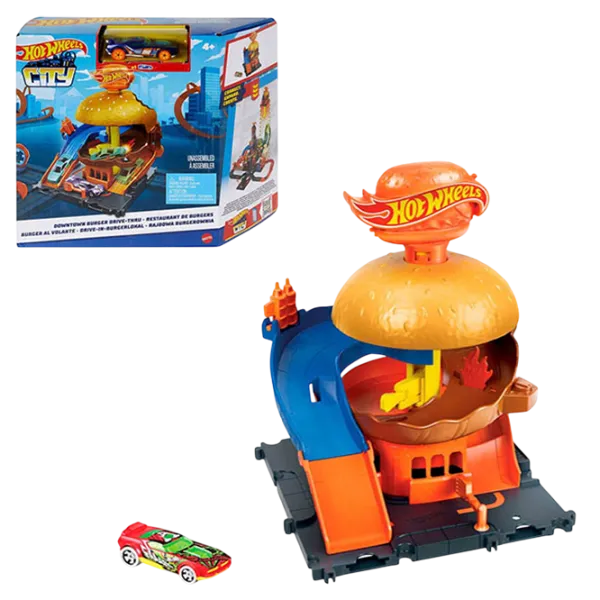 Авто-треки Hot Wheels City Downtown Burger shop HDR26   / / Разноцветный Разноцветный photo 1 Авто-треки Hot Wheels City Downtown Burger shop HDR26   / / Разноцветный Разноцветный photo 1