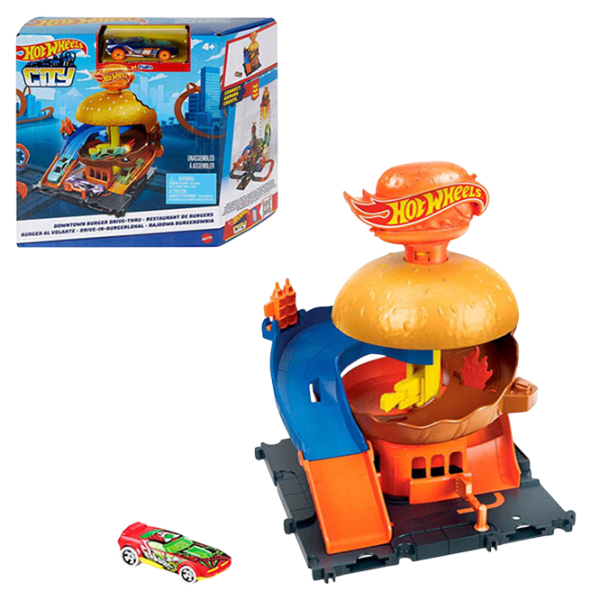 Авто-треки Hot Wheels City Downtown Burger shop HDR26   / / Разноцветный Разноцветный photo 1 Авто-треки Hot Wheels City Downtown Burger shop HDR26   / / Разноцветный Разноцветный photo 1