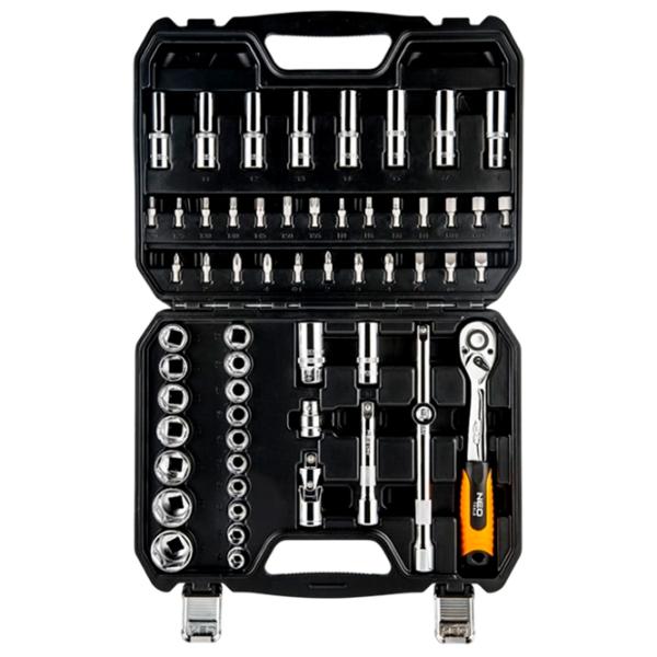 Set chei tubulare cu clichet NEO Tools 08-663 Cantitatea în set: 58 buc. photo 2 Set chei tubulare cu clichet NEO Tools 08-663 Cantitatea în set: 58 buc. photo 2