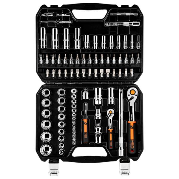 Набор ключей с трещоткой NEO Tools 10-060 Количество в наборе: 86 шт. photo 2