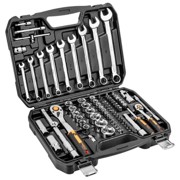 Set chei tubulare cu clichet NEO Tools 10-058 Cantitatea în set: 82 buc. photo 1