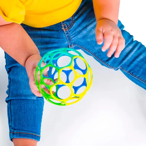 Jucărie interactivă Bright Starts Oball Easy-Grasp 12288 0+ / Green photo 3