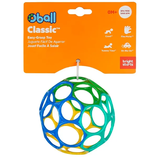 Jucărie interactivă Bright Starts Oball Easy-Grasp 12288 0+ / Green photo 5