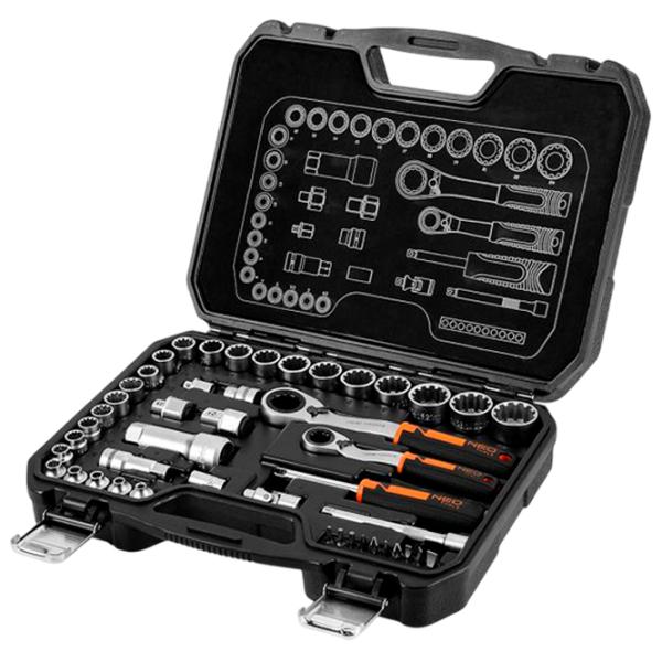 Набор ключей с трещоткой NEO Tools 10-019 Количество в наборе: 46 шт. photo 1
