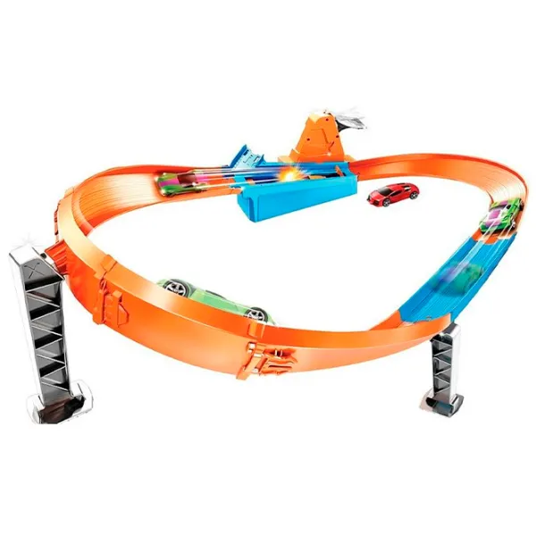 Pistă auto Mattel Rapid Raceway Champion Action Speed Boost Oval Track GJM75  / / Multicolor photo 3