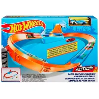 Pistă auto Mattel Rapid Raceway Champion Action Speed Boost Oval Track GJM75 / / Multicolor photo 6