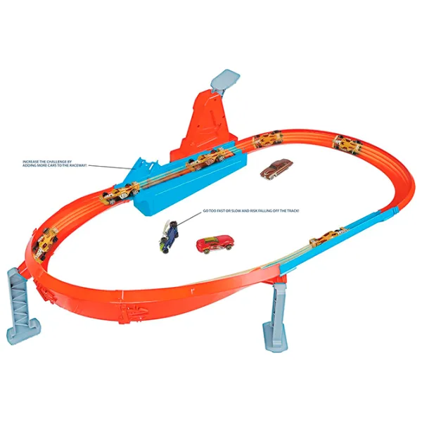 Pistă auto Mattel Rapid Raceway Champion Action Speed Boost Oval Track GJM75  / / Multicolor photo 7
