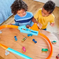 Pistă auto Mattel Rapid Raceway Champion Action Speed Boost Oval Track GJM75 / / Multicolor photo 8