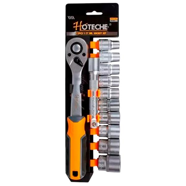 Set chei tubulare cu clichet Hoteche 201901 Cantitatea în set: 12 buc. photo 1