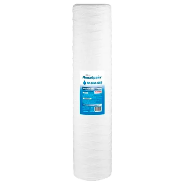 Cartuș filtrant de apă Aquabright ВП-20М-20ББ 40000 l/min / 30 l/min photo 1
