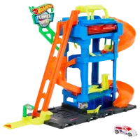 Авто-треки Hot Wheels City Tunnel Twist Car Wash & Color Shifters Vehicle HTN80  / / Разноцветный