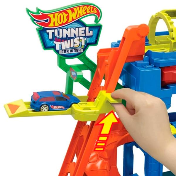 Pistă auto Hot Wheels City Tunnel Twist Car Wash & Color Shifters Vehicle HTN80  / / Multicolor photo 6