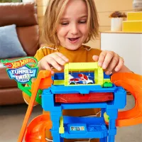 Pistă auto Hot Wheels City Tunnel Twist Car Wash & Color Shifters Vehicle HTN80 / / Multicolor photo 10