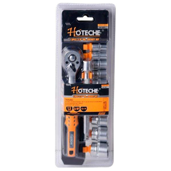 Set chei tubulare cu clichet Hoteche 201801 Cantitatea în set: 12 buc. photo 1